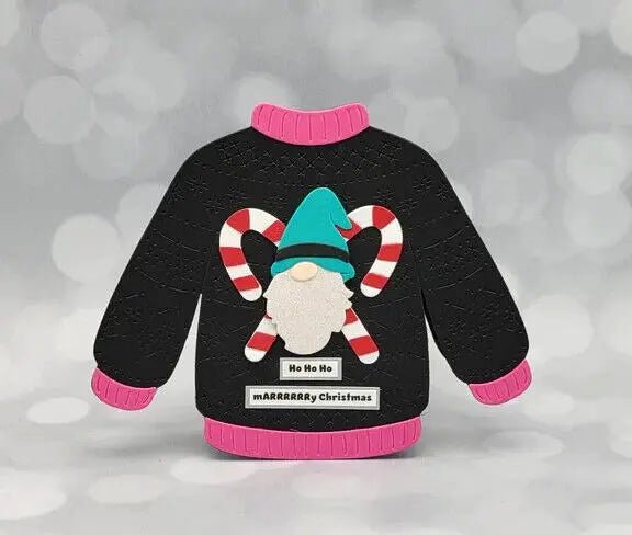 Spellbinders Stitched Christmas Sweater Etched Die Set