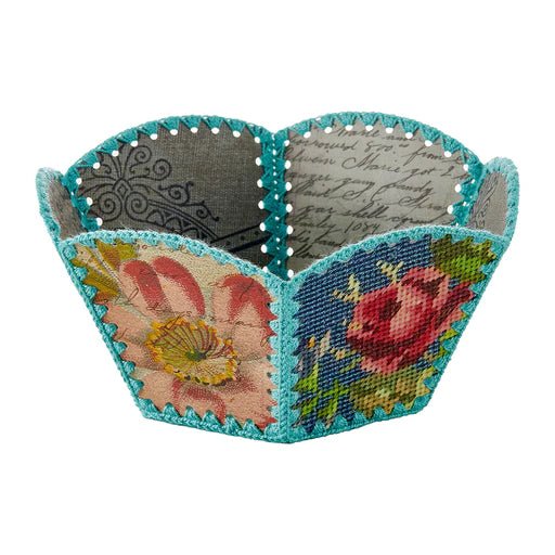 Spellbinders  Vintage Handcrafted Bowl- Christmas Flea Market Finds