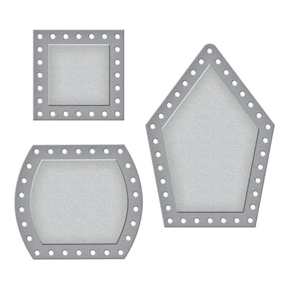 Spellbinders Vintage Handcrafted Square Base and Sides Bowl Deep Etched Dies