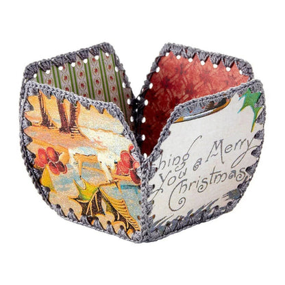 Spellbinders Vintage Handcrafted Square Base and Sides Bowl Deep Etched Dies