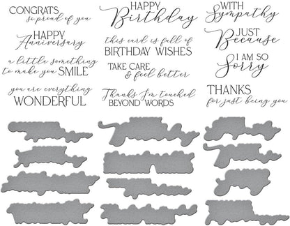 Spellbinders You Are Everything Sentiments Press Plate & Die Set