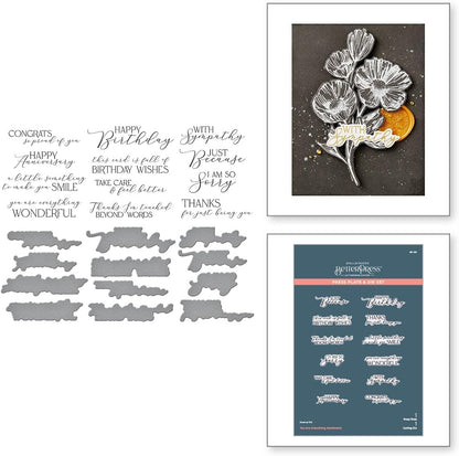 Spellbinders You Are Everything Sentiments Press Plate & Die Set