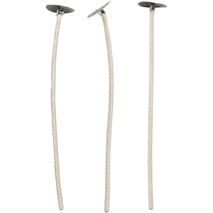 Stearin Candle Wicks 3 - Pack - Flat Cotton Wicks for 50 - 70mm Molded Candles (100g) - Home - Crafts