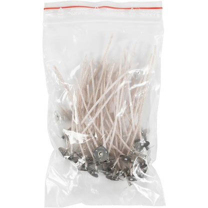 Stearin Candle Wicks 3 - Pack - Flat Cotton Wicks for 50 - 70mm Molded Candles (100g) - Home - Crafts