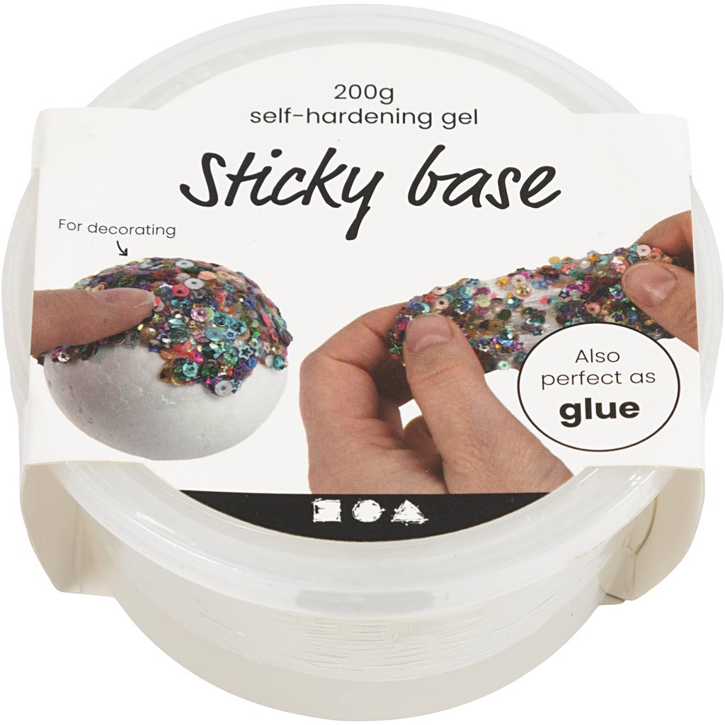 Sticky Base 200g Tub Transparent Modelling Compound Glue Adhesive Craft - Home-Crafts