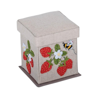 Strawberry Greenhouse Sewing Kit - Victorian Square with Embroidered Appliqué - Home - Crafts