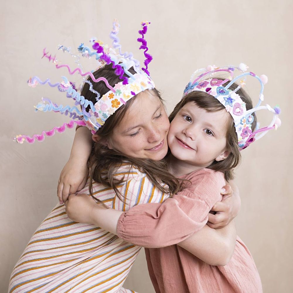 Sweetie Craft Mix - Pastel Crafting Supplies with Foam Clay, EVA Shapes & Glitter - Home - Crafts