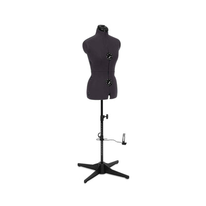 Tailormaid Medium Dress Form - Adjustable Mannequin with Grey Fabric & 4 - Foot Stand - Home - Crafts