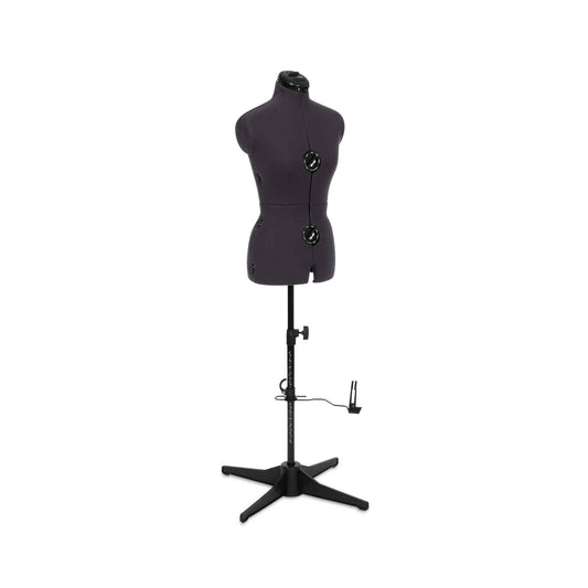 Tailormaid Medium Dress Form - Adjustable Mannequin with Grey Fabric & 4 - Foot Stand - Home - Crafts