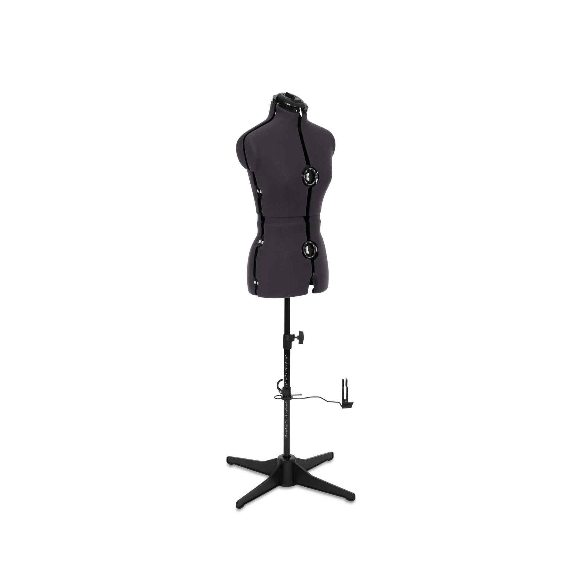 Tailormaid Medium Dress Form - Adjustable Mannequin with Grey Fabric & 4 - Foot Stand - Home - Crafts