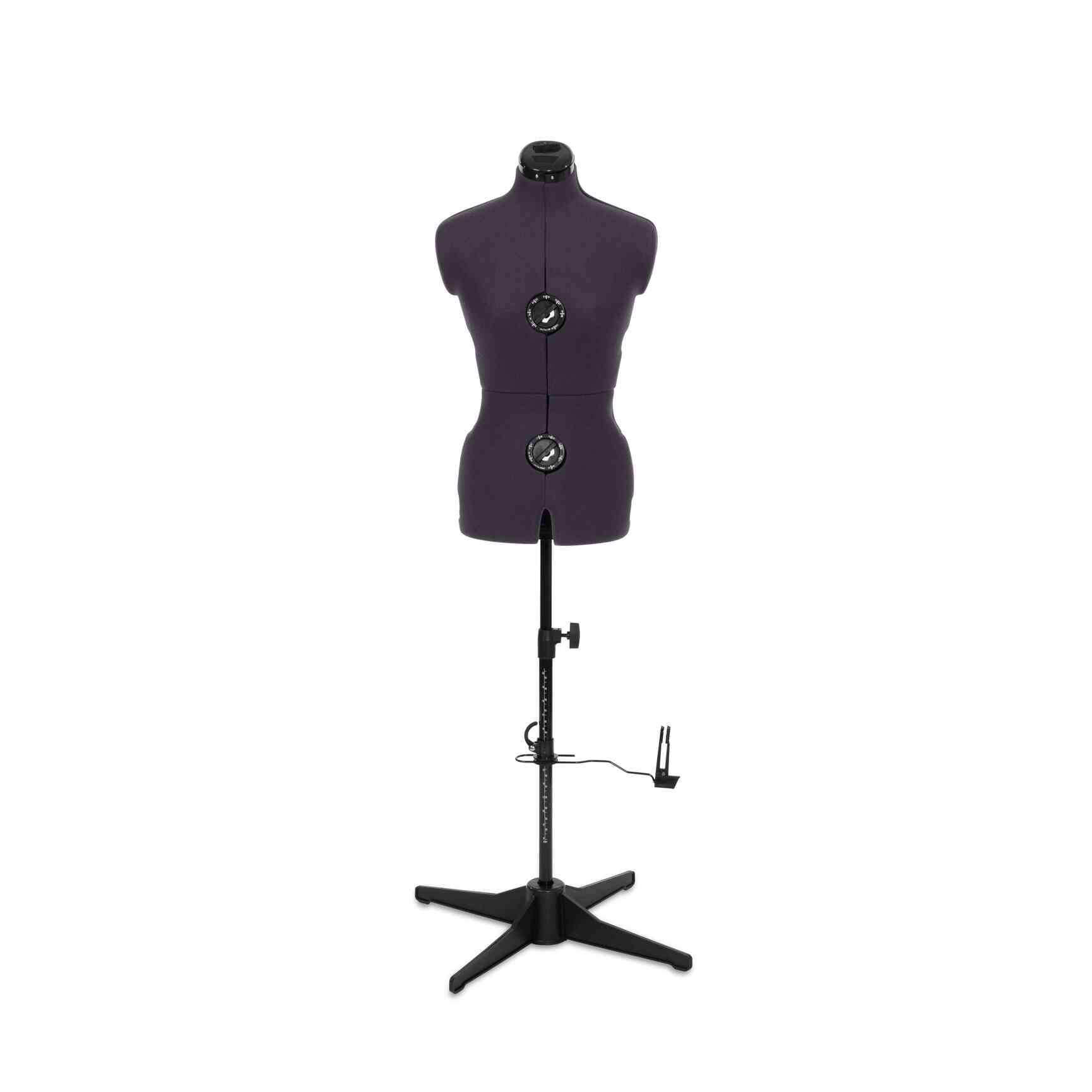 Tailormaid Medium Dress Form - Adjustable Mannequin with Grey Fabric & 4 - Foot Stand - Home - Crafts