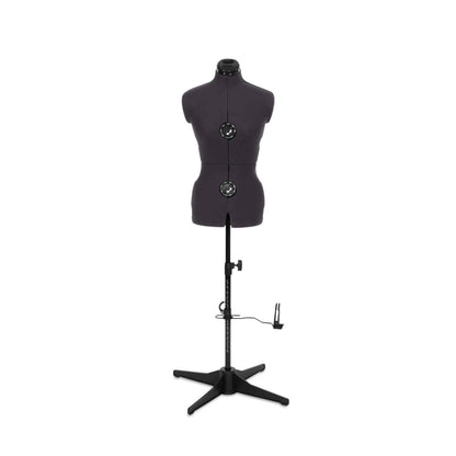 Tailormaid Medium Dress Form - Adjustable Mannequin with Grey Fabric & 4 - Foot Stand - Home - Crafts