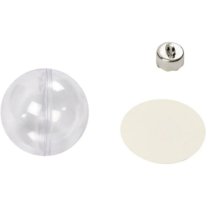 Transparent Plastic Baubles Assorted Diameter Christmas Hanging Decoration Craft