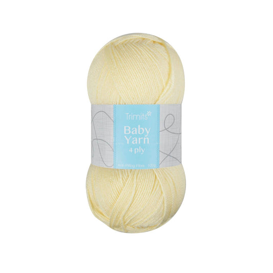 Trimits Baby Yarn Lemon Soft Anti - Pilling 4 Ply - 400m Fine Acrylic Knitting - Home - Crafts