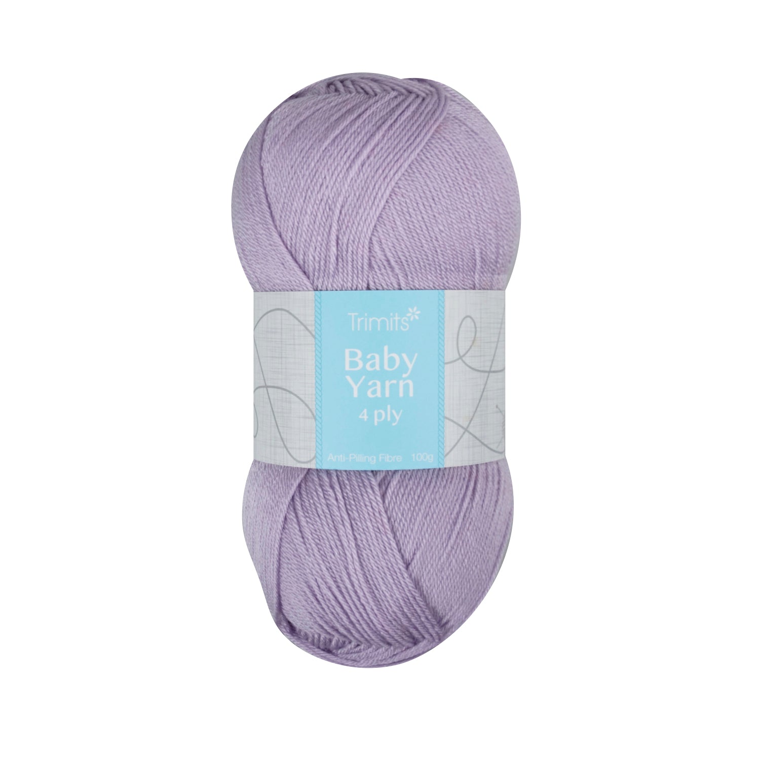 Trimits Baby Yarn Lilac Soft Anti - Pilling 4 Ply - 400m Fine Acrylic Knitting - Home - Crafts