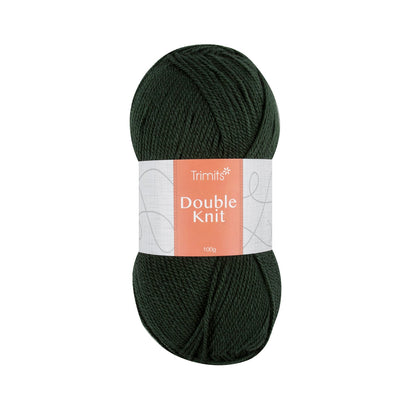 Trimits Double Knitting Bottle Green Value Acrylic Yarn - 280m Soft Mid - Weight Yarn for Knitting & Crochet (6 - Pack) - Home - Crafts