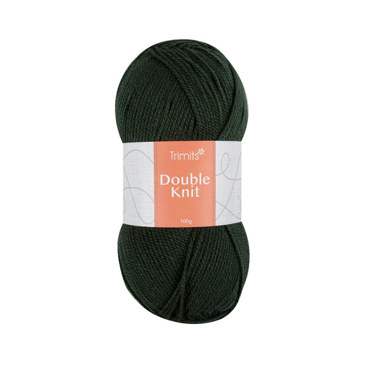 Trimits Double Knitting Bottle Green Value Acrylic Yarn - 280m Soft Mid - Weight Yarn for Knitting & Crochet (6 - Pack) - Home - Crafts
