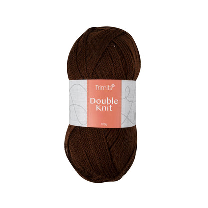 Trimits Double Knitting Chocolate Acrylic Yarn - 280m Soft Mid - Weight Yarn for Knitting & Crochet (6 - Pack) - Home - Crafts