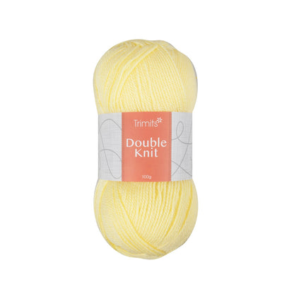 Trimits Double Knitting Lemon Value Acrylic Yarn - 280m Soft Mid - Weight Yarn for Knitting & Crochet (6 - Pack) - Home - Crafts