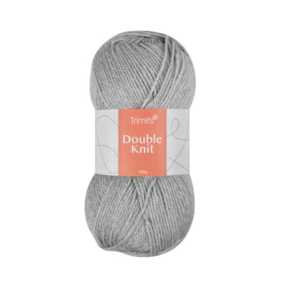 Trimits Double Knitting Light Grey Value Acrylic Yarn - 280m Soft Mid - Weight Yarn for Knitting & Crochet (6 - Pack) - Home - Crafts