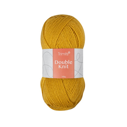 Trimits Double Knitting Mustard Value Acrylic Yarn - 280m Soft Mid - Weight Yarn for Knitting & Crochet (6 - Pack) - Home - Crafts