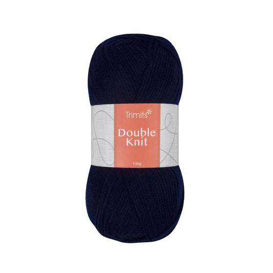 Trimits Double Knitting Navy Blue Value Acrylic Yarn - 280m Soft Mid - Weight Yarn for Knitting & Crochet (6 - Pack) - Home - Crafts