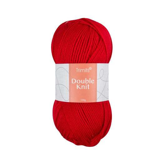Trimits Double Knitting Red Value Acrylic Yarn - 280m Soft Mid - Weight Yarn for Knitting & Crochet (6 - Pack) - Home - Crafts