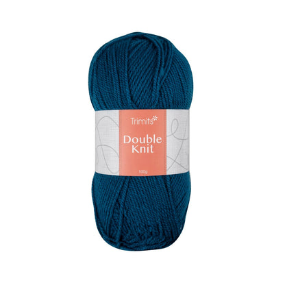 Trimits Double Knitting Teal Blue Value Acrylic Yarn - 280m Soft Mid - Weight Yarn for Knitting & Crochet (6 - Pack) - Home - Crafts