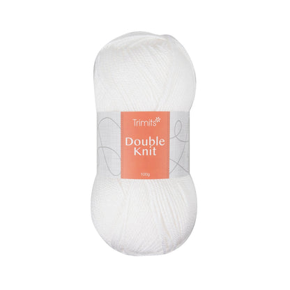 Trimits Double Knitting White Value Acrylic Yarn - 280m Soft Mid - Weight Yarn for Knitting & Crochet (6 - Pack) - Home - Crafts