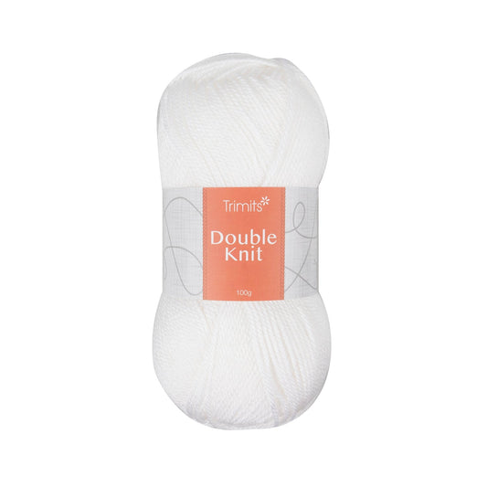 Trimits Double Knitting White Value Acrylic Yarn - 280m Soft Mid - Weight Yarn for Knitting & Crochet (6 - Pack) - Home - Crafts