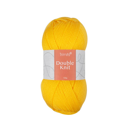 Trimits Double Knitting Yellow Value Acrylic Yarn - 280m Soft Mid - Weight Yarn for Knitting & Crochet (6 - Pack) - Home - Crafts