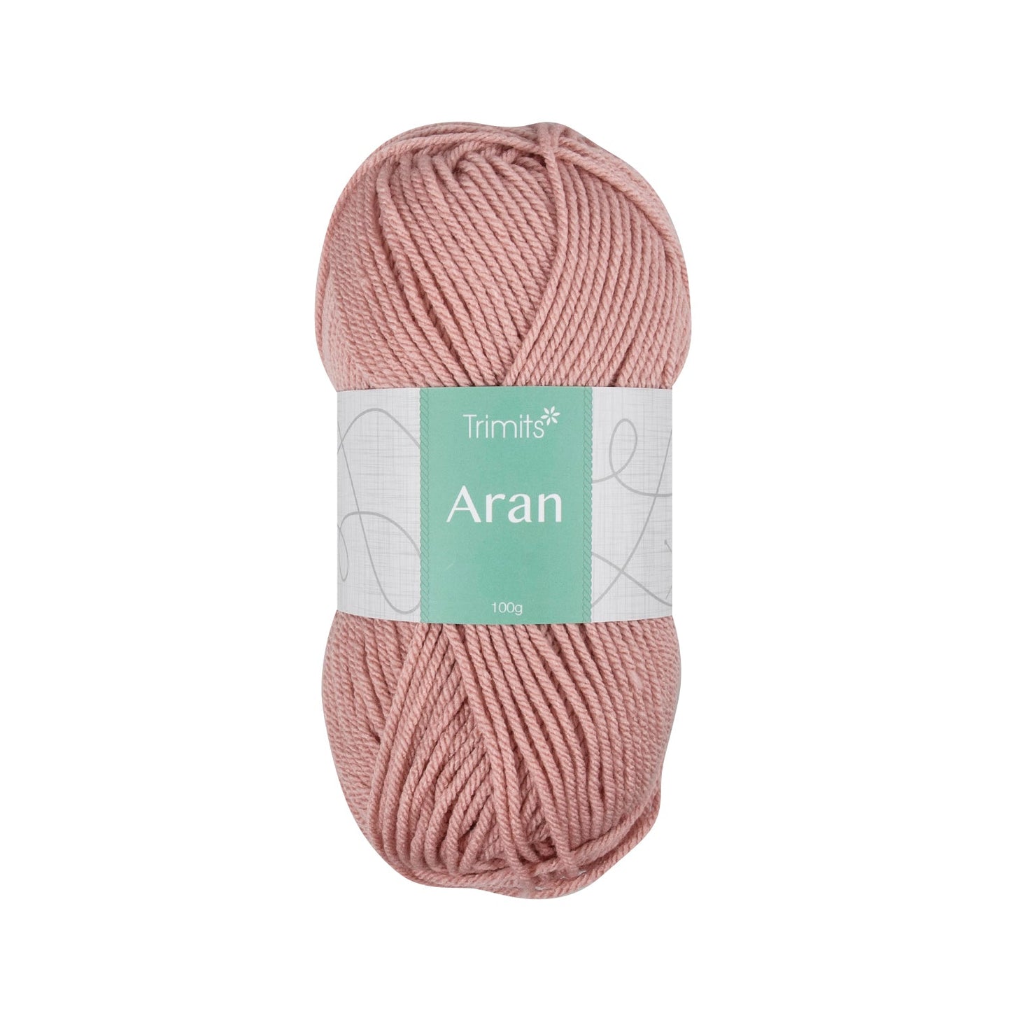 Trimits Dusty Rose Classic Aran Weight Acrylic Yarn - 165m Soft Knitting & Crochet Yarn (6 - Pack) - Home - Crafts