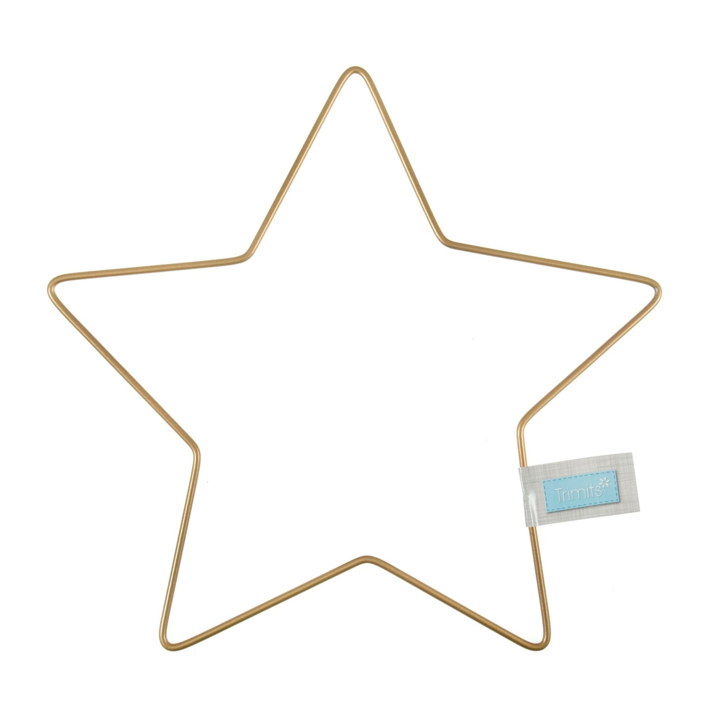 Trimits Golden Metal Craft Hoops 20cm Star Rainbow Crocheting Macramé Decor Crafts