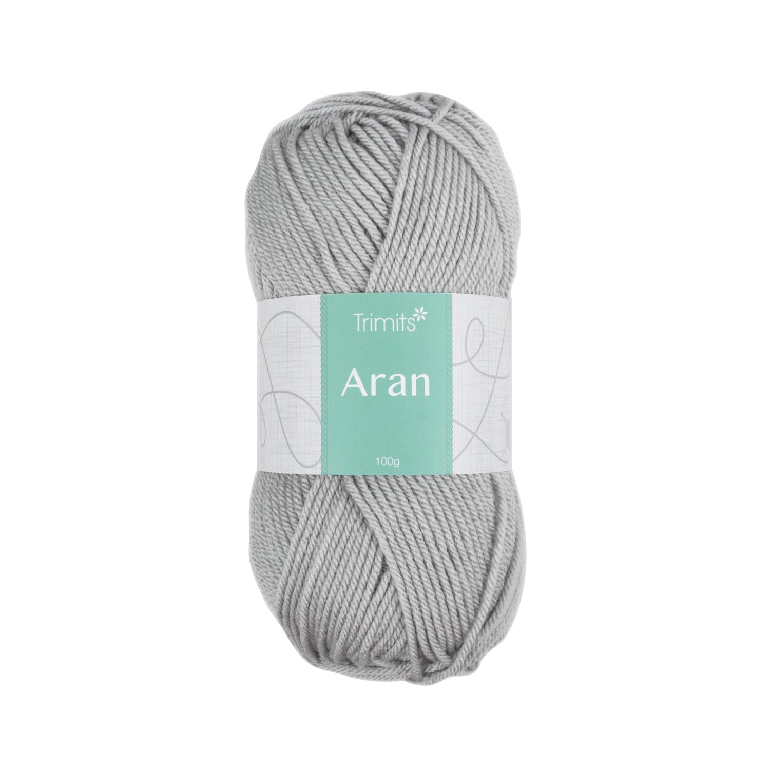 Trimits Grey Classic Aran Weight Acrylic Yarn - 165m Soft Knitting & Crochet Yarn (6 - Pack) - Home - Crafts