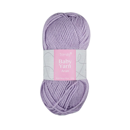 Trimits Lilac Aran Baby Yarn - 165m Anti - Pilling Acrylic Yarn for Knitting & Crochet (6 - Pack) - Home - Crafts