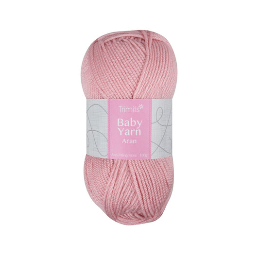 Trimits Pink Aran Baby Yarn - 165m Anti - Pilling Acrylic Yarn for Knitting & Crochet (6 - Pack) - Home - Crafts