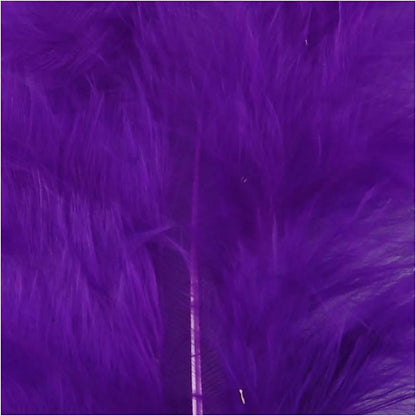 Turkey Feathers Craft Wedding Decoration 15 Pcs 5-12cm Embellishment Purple