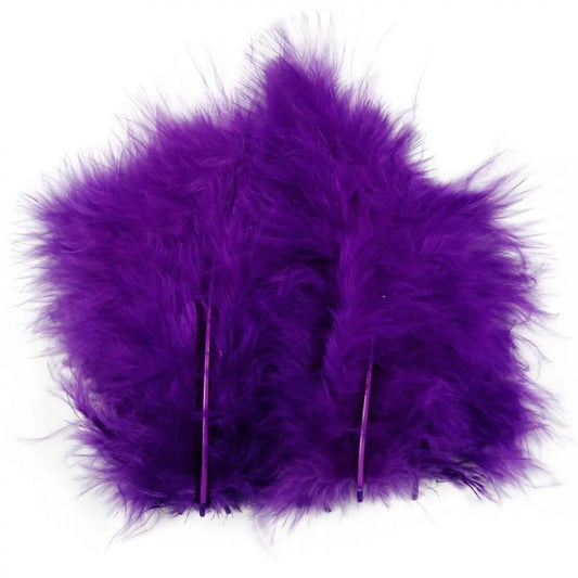 Turkey Feathers Craft Wedding Decoration 15 Pcs 5-12cm Embellishment Purple