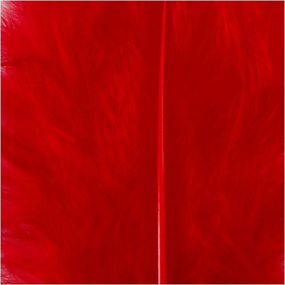 Turkey Feathers Craft Wedding Decoration 15 Pcs 5-12cm Embellishment Red
