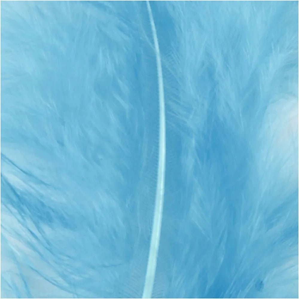 Turkey Feathers Craft Wedding Decoration 15 Pcs 5-12cm Embellishment Turquoise