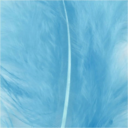 Turkey Feathers Craft Wedding Decoration 15 Pcs 5-12cm Embellishment Turquoise