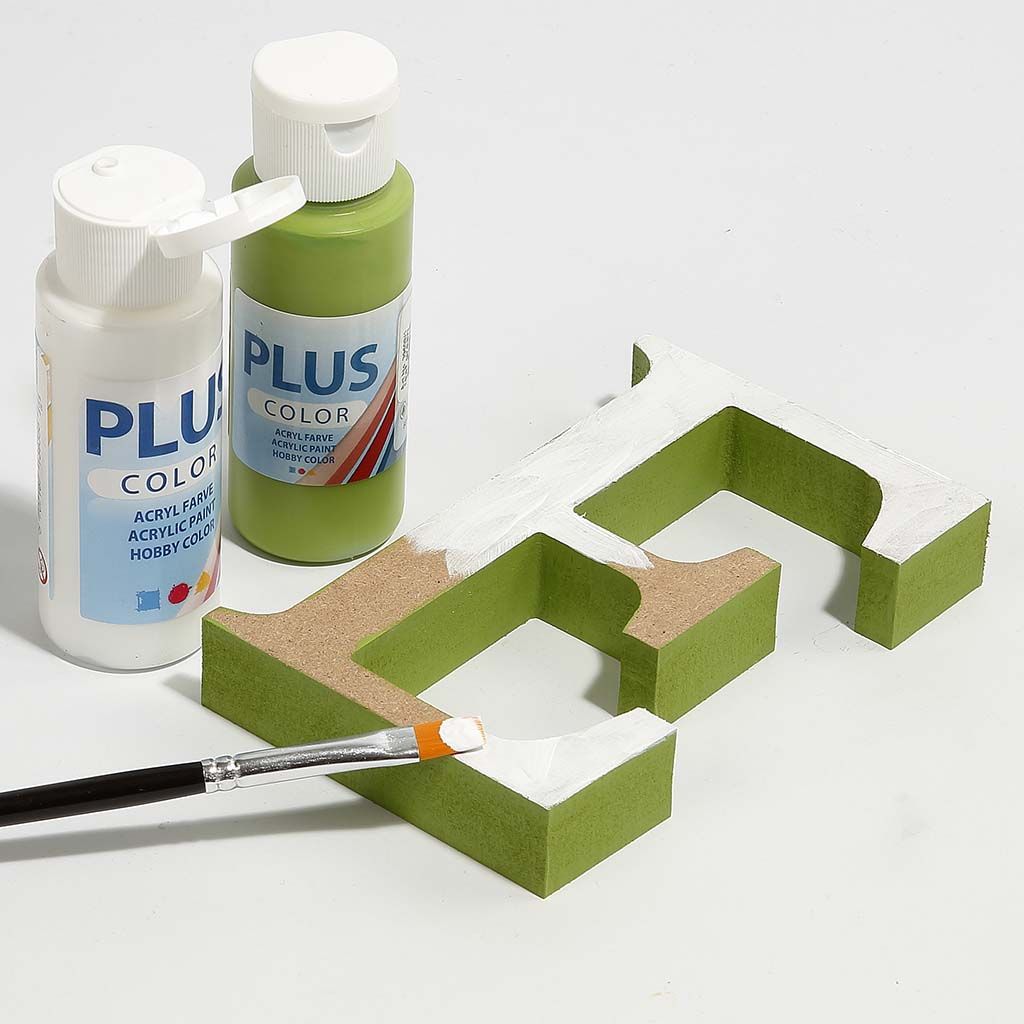 Standing Letters Decorated with Decoupage Paper