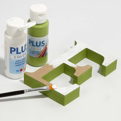 Standing Letters Decorated with Decoupage Paper