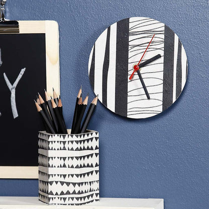 Wall Clock and Pencil Holder in Decoupage