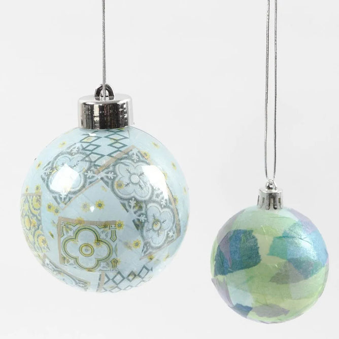 Transparent Plastic Baubles Assorted Diameter Christmas Hanging Decoration Craft