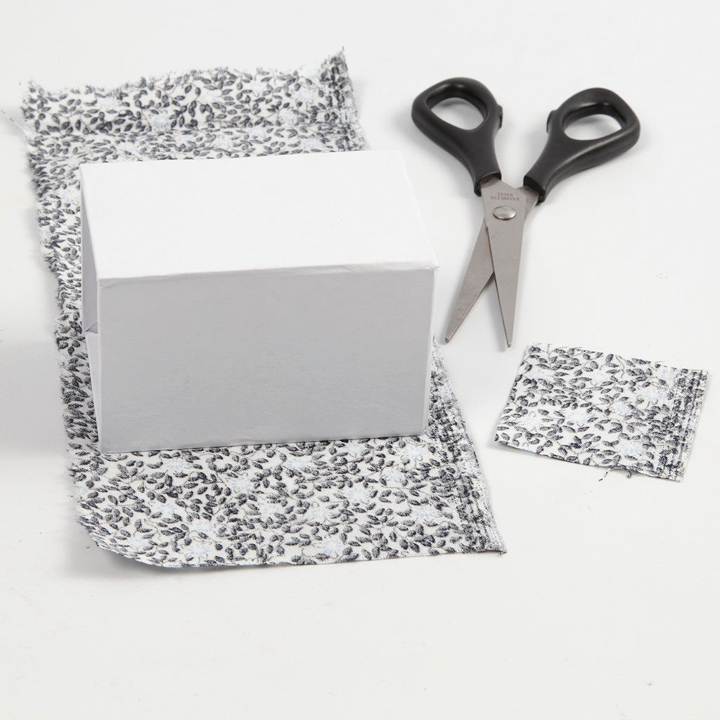 Papier-Mache Boxes with Fabric Decoupage