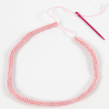 Hair Bands with Knitted Tube Flowers
