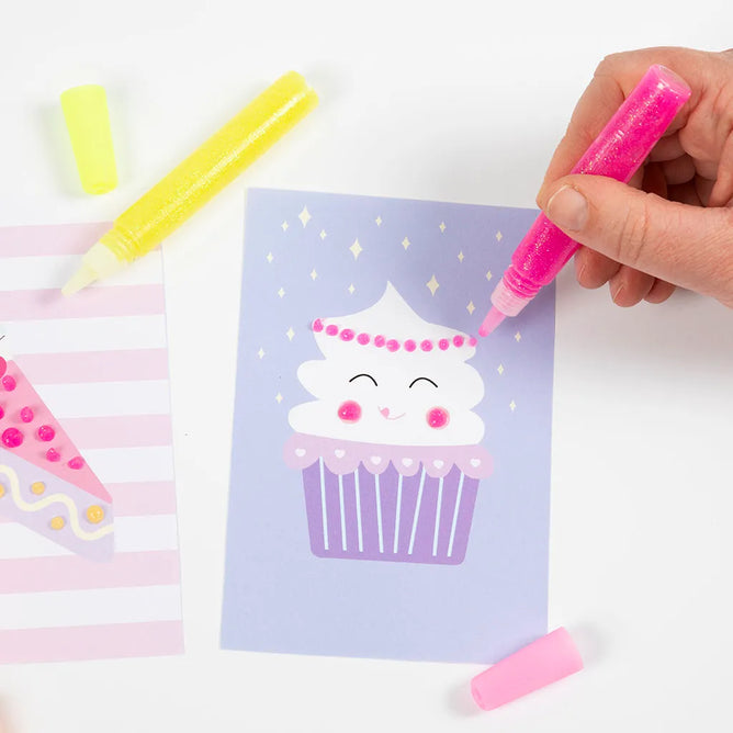 DIY Cake Decorating Craft Kit – Fun Glitter & Bead Art for Kids