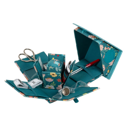 Victorian Square Sewing Kit - Vintage Sewing Bird Aviary with Essential Tools - Home - Crafts