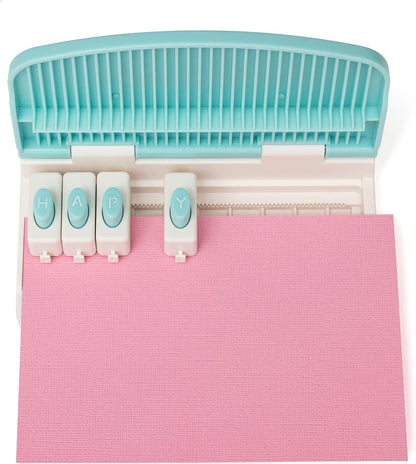We R Memory Keepers Word Punch Board – Punch 10 - Letter Words, A–Z Inserts - Home - Crafts